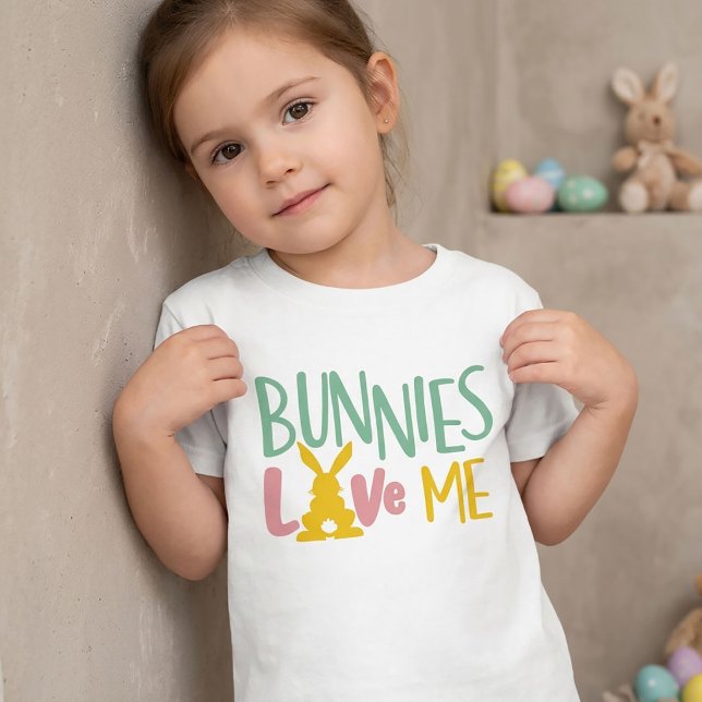 Bunnies Kärlek Me Påsk T-Shirt för barn (Skapare uppladdad)