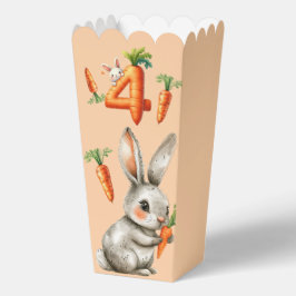 Bunnies och Carrots 4e födelsedagen Party Presentaskar