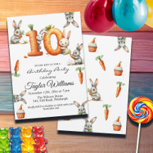 Bunnies och morötter 10:e Födelsedagsfesten