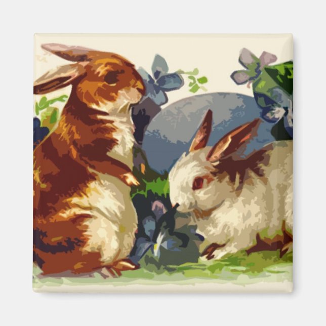 Bunnies Påsk Magnet (Framsidan)