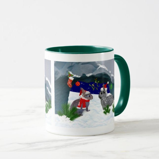 Bunnies under Mistletoe Mugg (Framsida höger)
