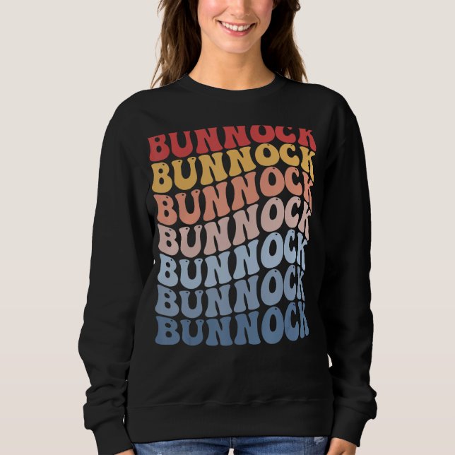 Bunnock Groovy Retro Sports T Shirt (Framsida)