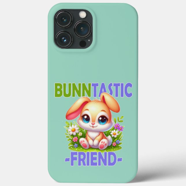 Bunntastisk Friend pun. Cute Bunny Rabbit tecknad (Baksida)