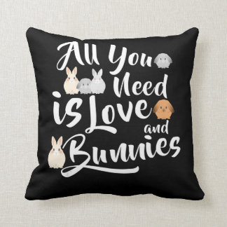 bunny Älskare, allt du behöver är Kärlek och Bunni Kudde