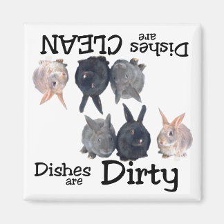 Bunny Älskare Dishwasher Magnet