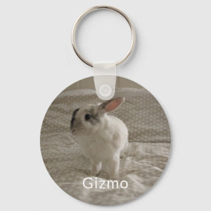 Bunny Älskare Personlig Photo och Namn Keepsaké Nyckelring