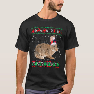 Bunny Animal Lover Julafton Matching Santa Ugly Bu T Shirt