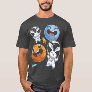 Bunny Animal Lover Space Travel Rabbit Astronaut T Shirt