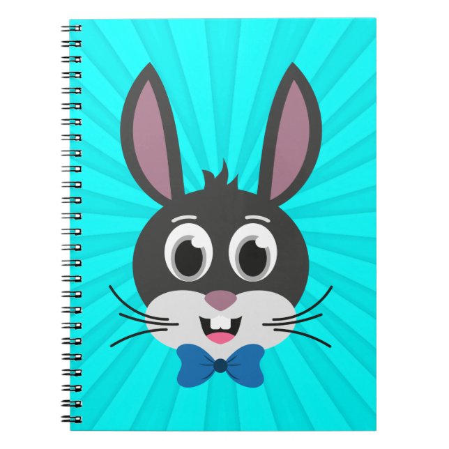 Bunny Ansikte Boy-32886 Anteckningsbok (Framsidan)