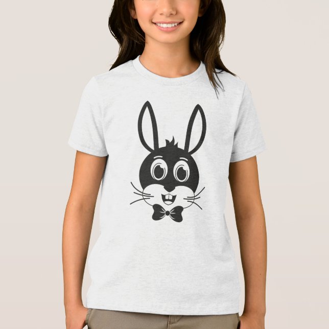 Bunny Ansikte Boy-32886 T Shirt (Framsida)