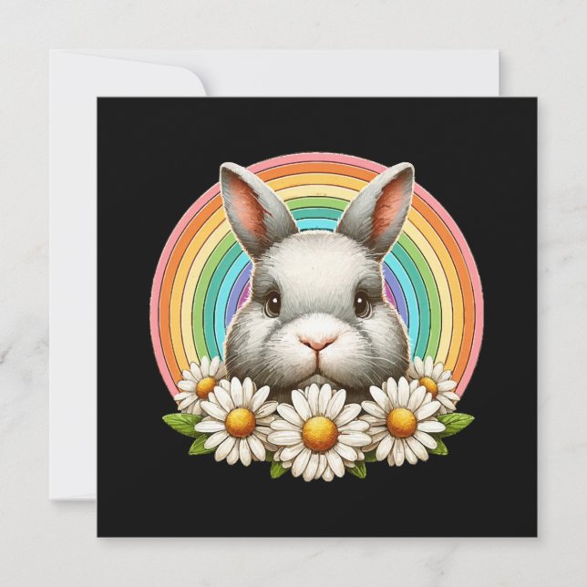 Bunny Ansikte Inbjudningar (Framsida)