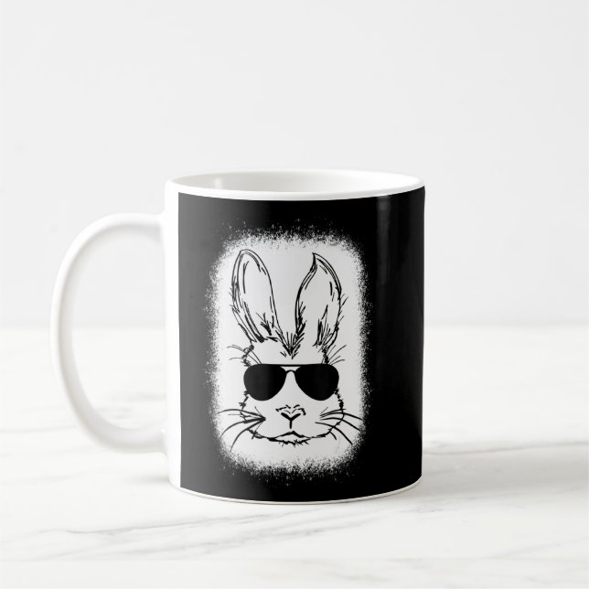 Bunny Ansikte med solglasögon för boys Manar Kids  Kaffemugg (Vänster)