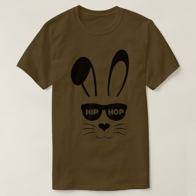 Bunny Ansikte med solglasögon för boys Manar Kids  T Shirt (Design framsida)