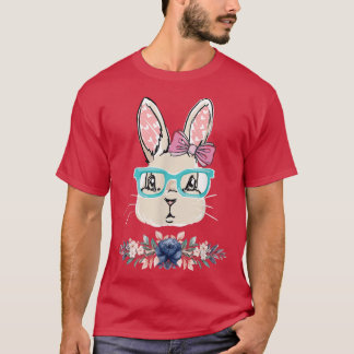 Bunny Ansikte med solglasögon för pojkar, flickor  T Shirt