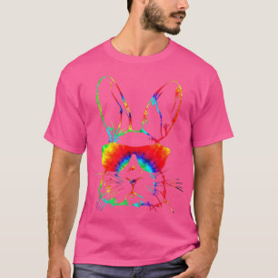 Bunny Ansikte med solglasögon Tie Dye Kids Boy for T Shirt