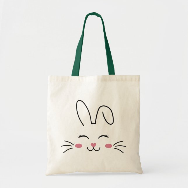Bunny ansikte tygkasse (Framsidan)