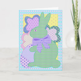 Bunny-applikationskort I Helgkort