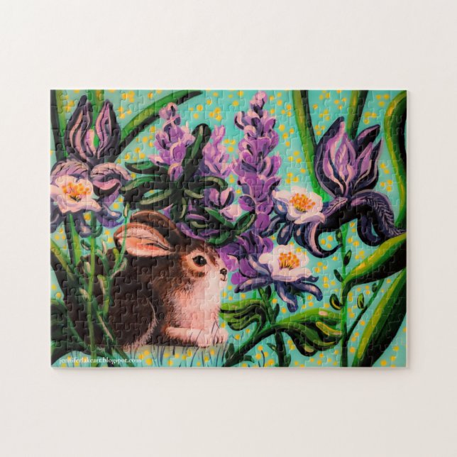 Bunny är Iris Puzzle Pussel (Horisontell)