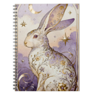 Bunny Art Nouveau Anteckningsbok