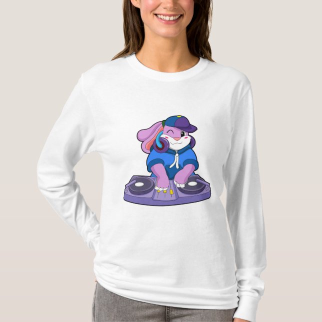 Bunny as Musician med Mixer T Shirt (Framsida)