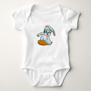 Bunny as Snowboarder med Snowboard T Shirt