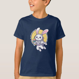 Bunny Astronaut Påsk T-Shirt - Cute Space