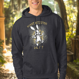 Bunny Attitude 24/7 - Energy Rabbit Hoodie