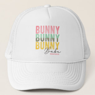 Bunny Babe Cute Modern Girly Påsk Personlig Keps