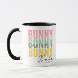 Bunny Babe Cute Modern Girly Påsk Personlig Mugg