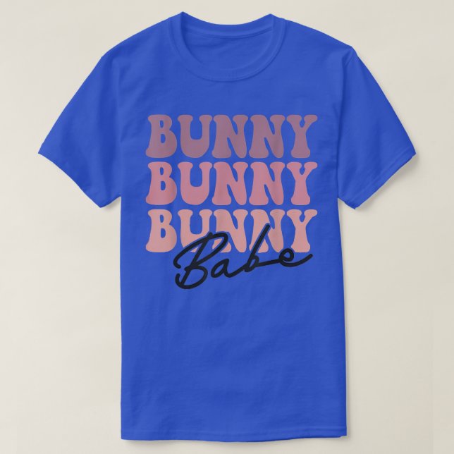 Bunny Babe Glad påsk Day  T Shirt (Design framsida)
