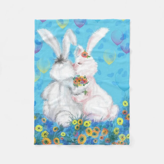 Bunny Baby Fleece Blanket (Framsidan)