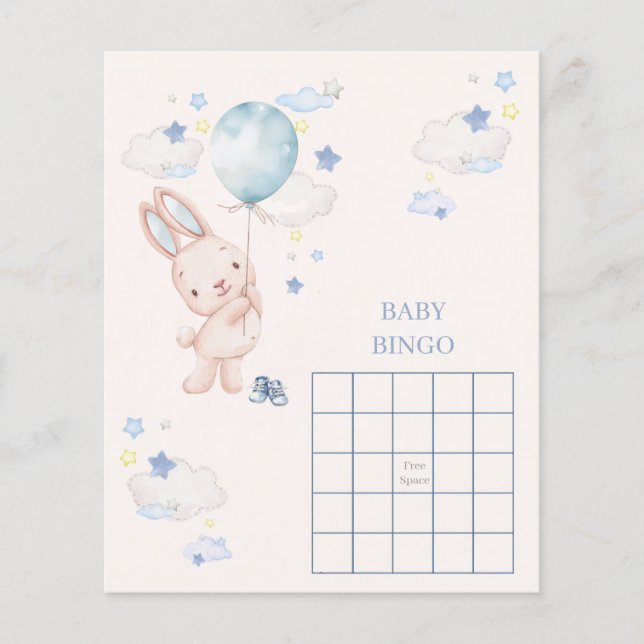 Bunny Baby Shower Boy Game (Framsida)