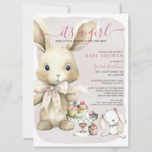 Bunny Baby Shower Girl