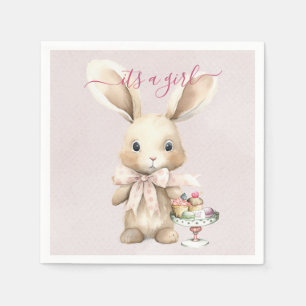 Bunny Baby Shower Girl Pappersservett