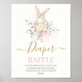 Bunny Baby Shower Girl Poster