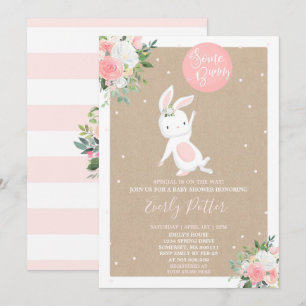 Bunny Baby Shower-inbjudan till en Speciell fjälli Inbjudningar