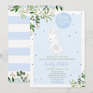 Bunny Baby Shower-inbjudan till en Speciell fjälli Inbjudningar