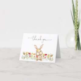 Bunny Baby Shower Tackkort Card