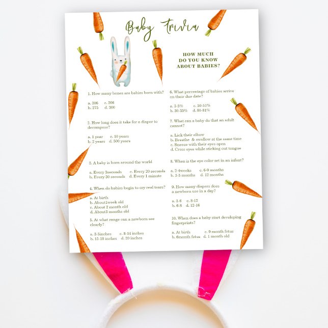 Bunny - Baby Trivia | Barnstödsspel (Skapare uppladdad)