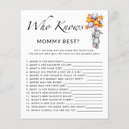 Bunny babydusch Vem vet mamma?