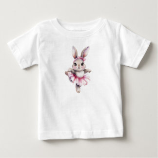 Bunny Ballerina Toddler T-Shirt - Cute Baby Dance 