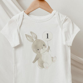 Bunny Balloon 1:a födelsedag T Shirt