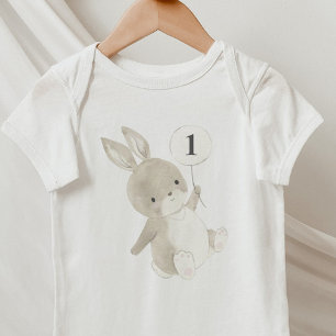 Bunny Balloon 1:a födelsedag T Shirt