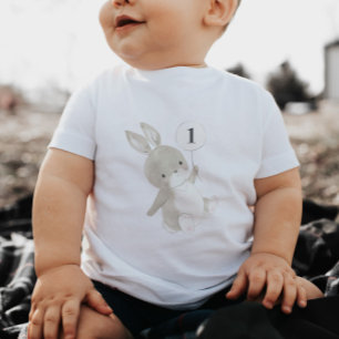 Bunny Balloon 1:a födelsedag T Shirt