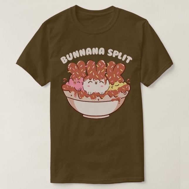 Bunny Banana Split Ice Cream Cute Animals by Tobe T Shirt (Design framsida)