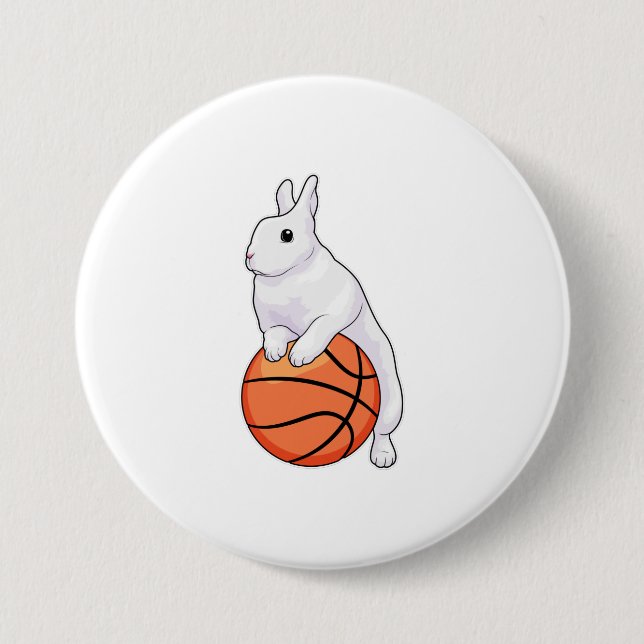 Bunny Basketball-spelare Knapp (Framsida)