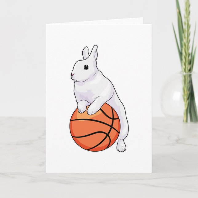 Bunny Basketball-spelare Kort (Framsida)