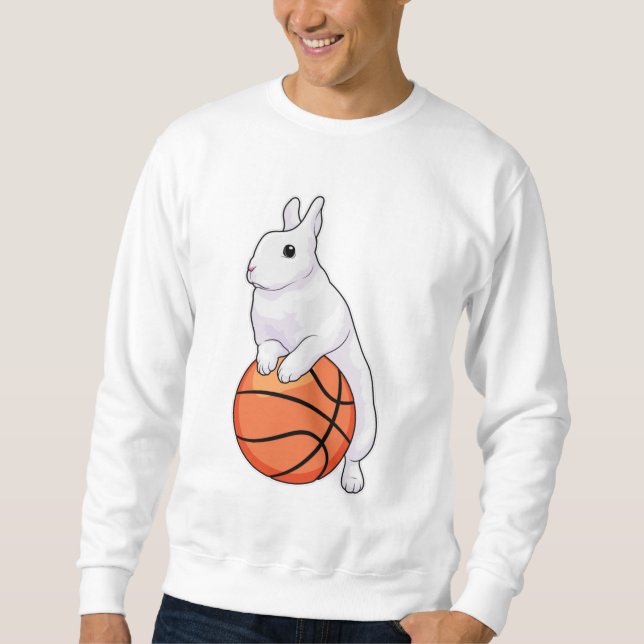 Bunny Basketball-spelare Lång Ärmad Tröja (Framsida)