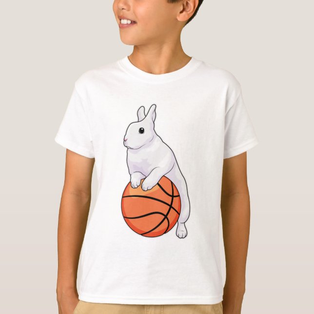 Bunny Basketball-spelare T Shirt (Framsida)