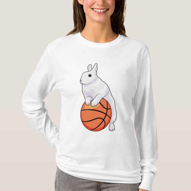 Bunny Basketball-spelare T Shirt (Framsida)